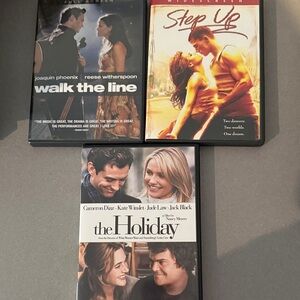 DVD Movie Collection: Walk the Line, Step Up, The Holiday